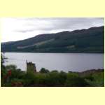 Good view of the Loch with the old castle remains